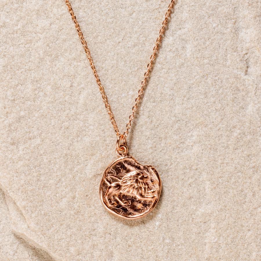 Leo Star Sign Necklace - Fine chain necklace featuring a delicate star sign pendant. Birth date July 23 - August 22 is for Leo. Available in Silver, Gold, and Rose Gold.